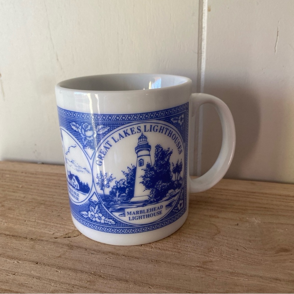 Blue and White Mug